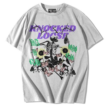 T shirt knocked lost sérigraphie avec de bonne qualité Maroc