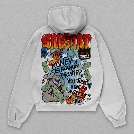 white hoodie El Grande Toto "Salgoat" Official