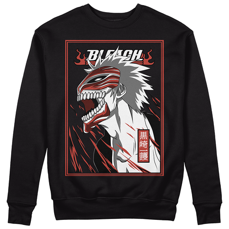 Sweat-shirt anime bleach pull de combat shinigami