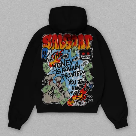 Black hoodie fire El Grande Toto "Salgoat" Official