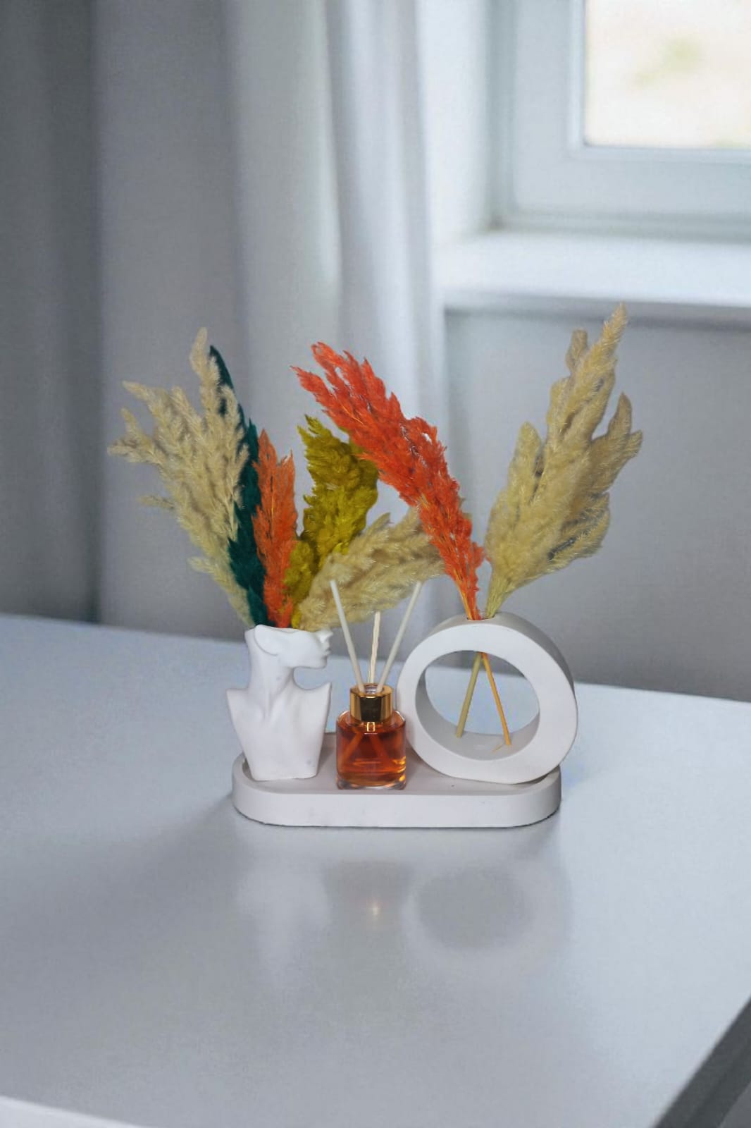 pack  Diffuseur deux vases cercle et statue