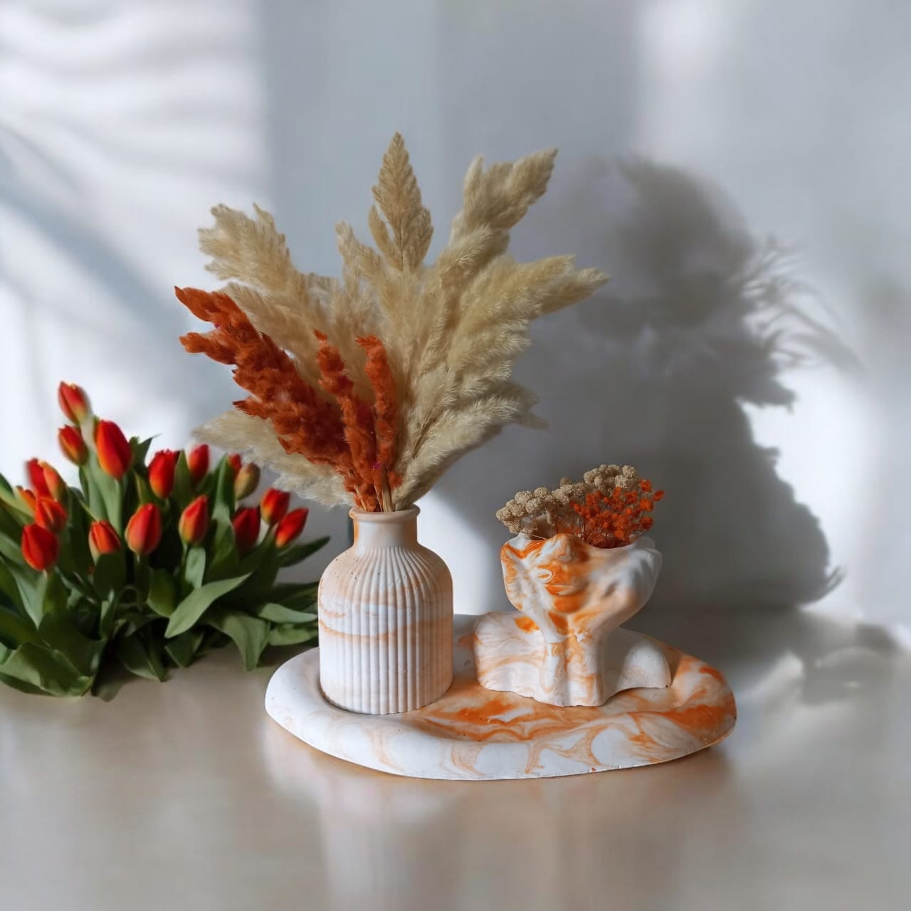 Edition limitée de pot penseur  avec fleurs offertes