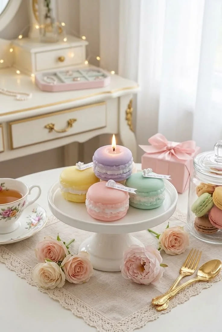 10 Bougies macarons