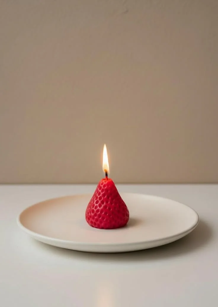 Bougie fraises