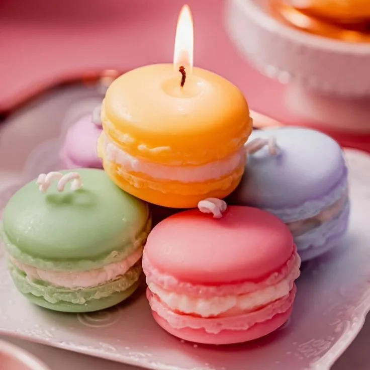 10 Bougies macarons