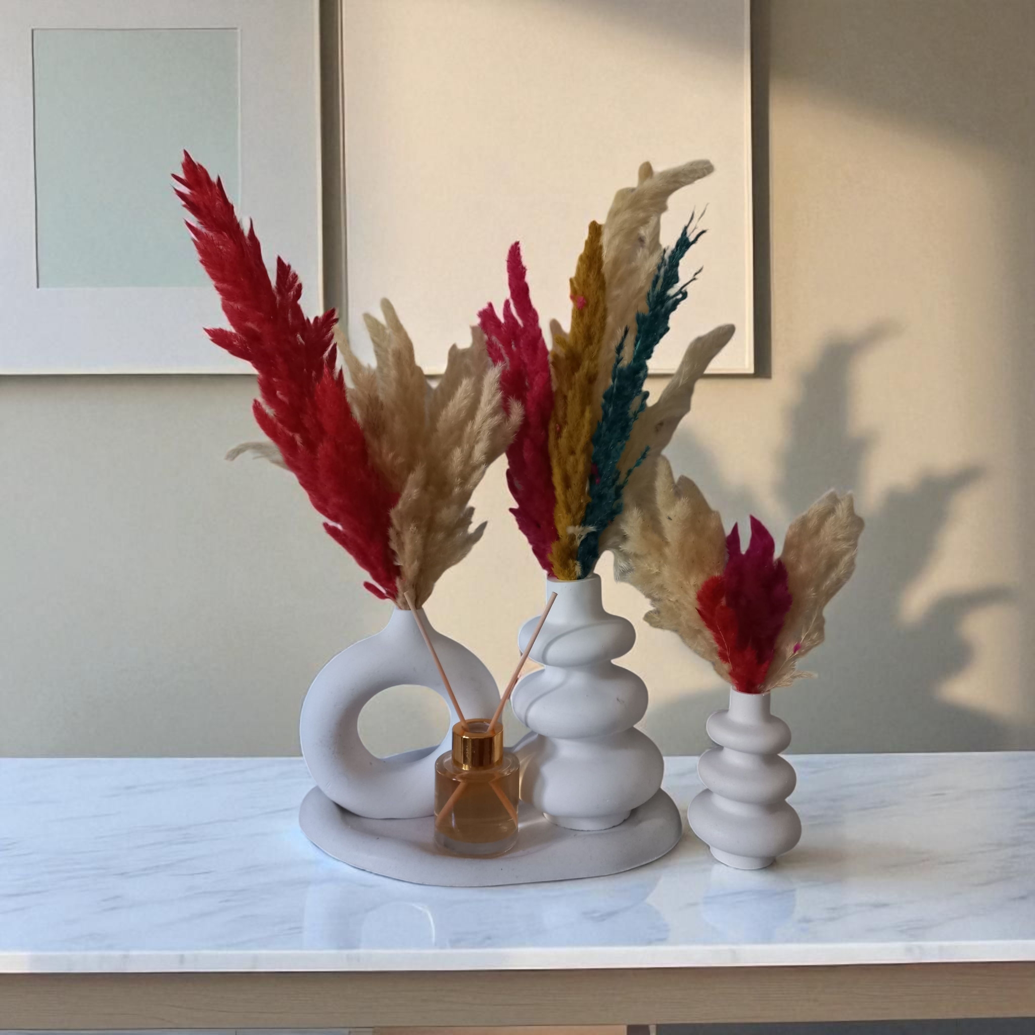 pack  Diffuseur- 2vase et plateau nuage plus vase tourbillon offert