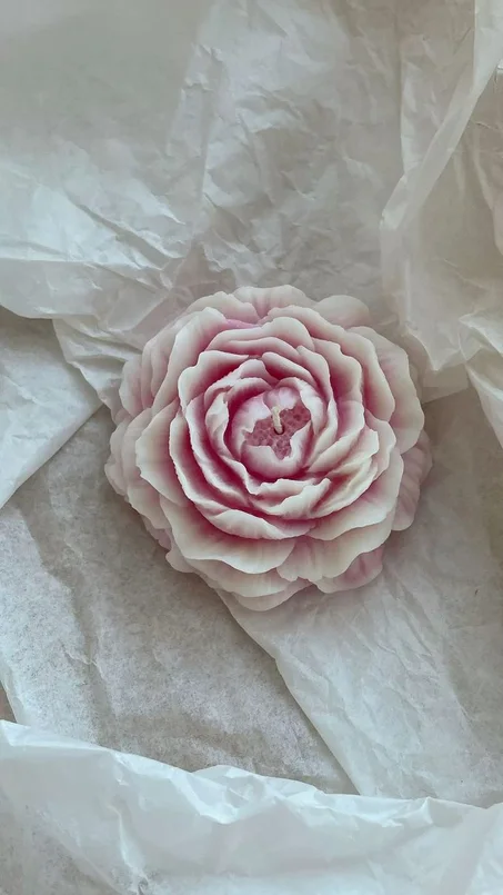 Bougie rose