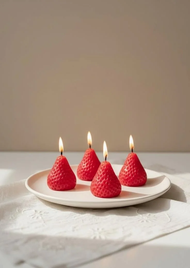 Bougie fraises