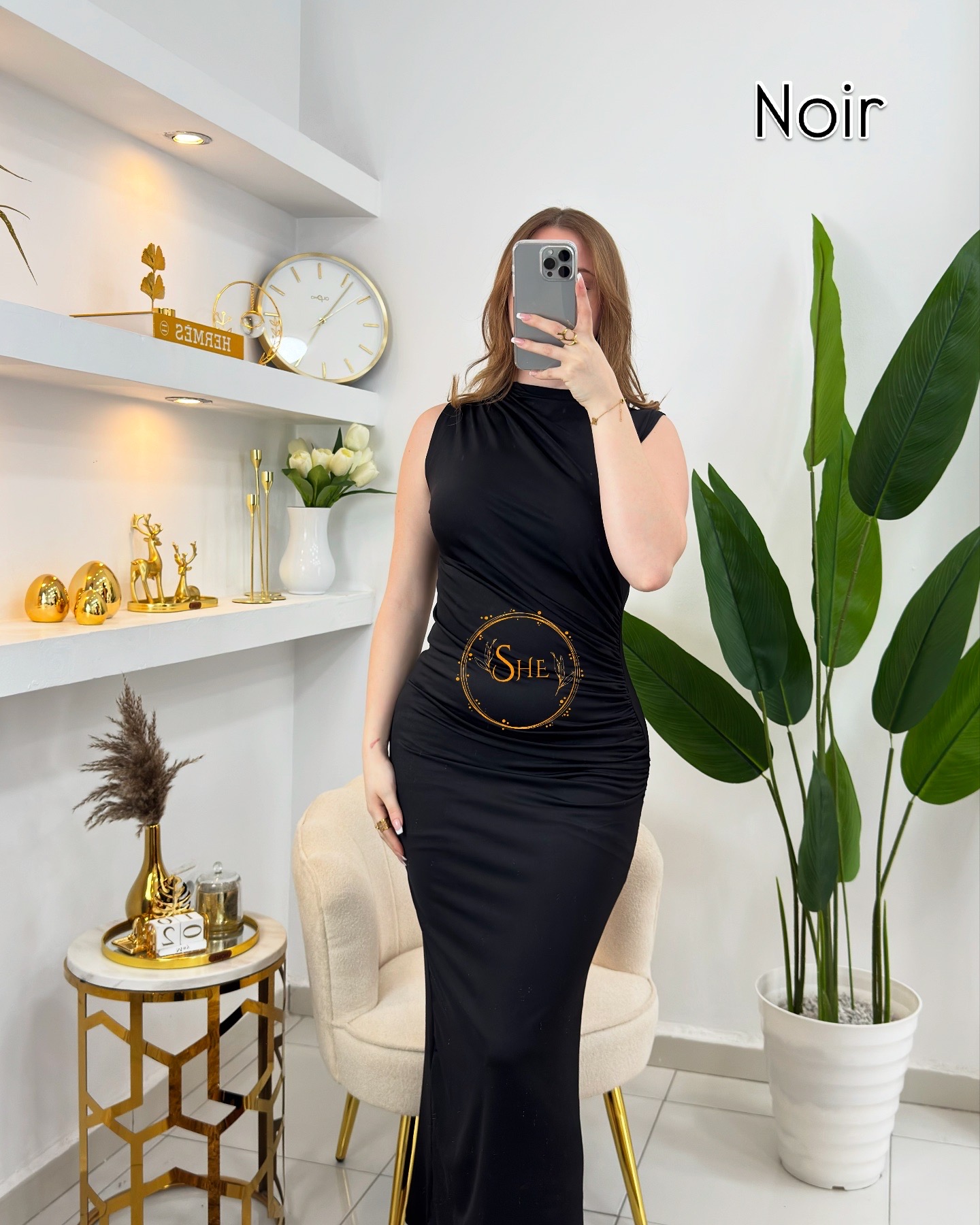 Robe Plisse Sans Manche