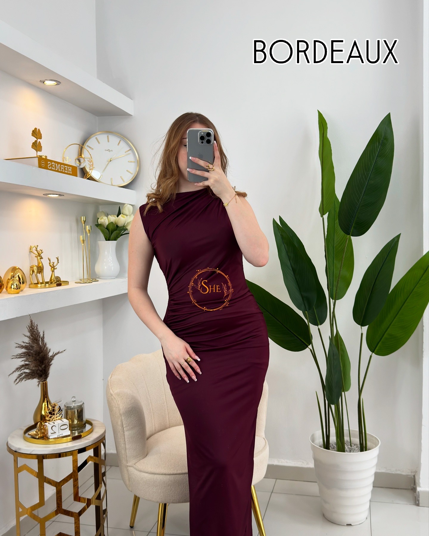Robe Plisse Sans Manche
