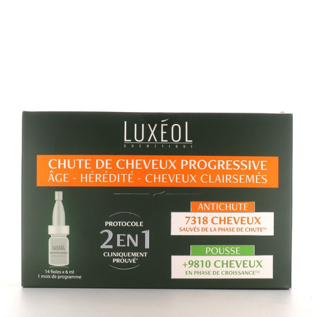Luxéol Chute de cheveux progressive 2 en 1 lotion