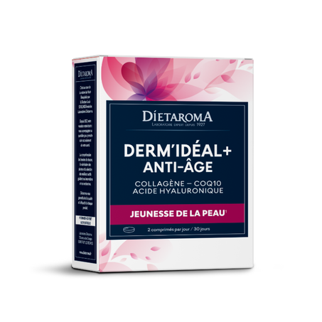 DIETAROMA Dermidéal Plus – Collagène, CoQ10 et Acide Hyaluronique 60 comprimés