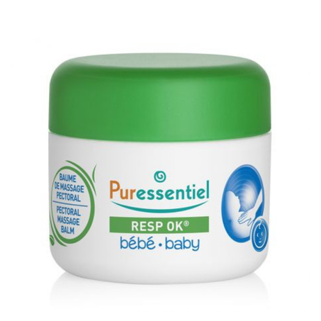 PURESSENTIEL Resp Ok Baume de massage pectoral bébé – 30ml