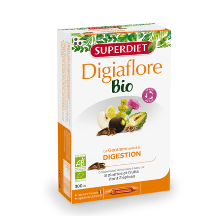 SUPER DIET DIGIAFLORE BIO boite 20 ampoules