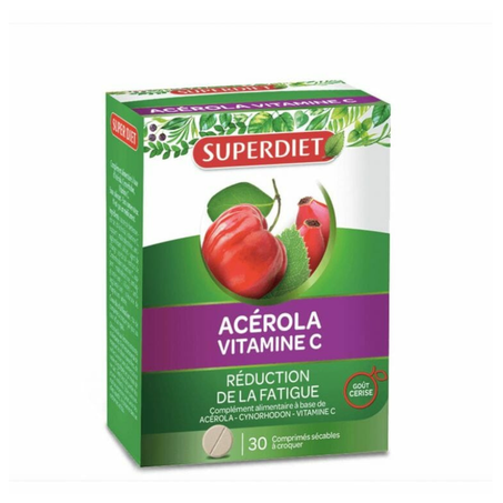 SUPER DIET ACEROLA VITAMINE C 30 COMPRIMES
