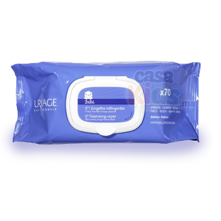 URIAGE BEBE 1ere LINGETTES D’EAU NETTOYANTE 70LINGETTES