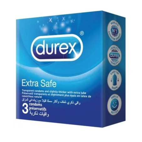 DUREX PRESERVATIF EXTRA SAFE BT 3