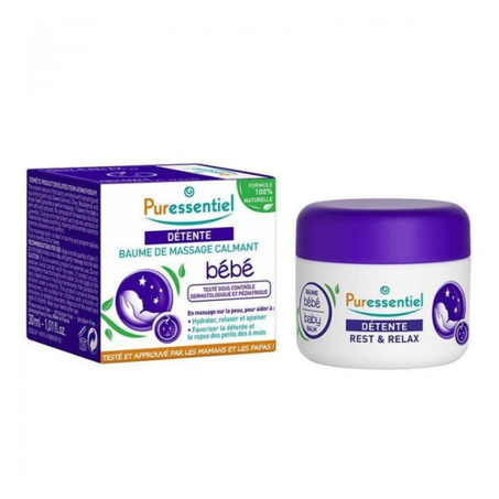 Puressentiel Détente Baume de Massage Calmant Bébé 30 ml