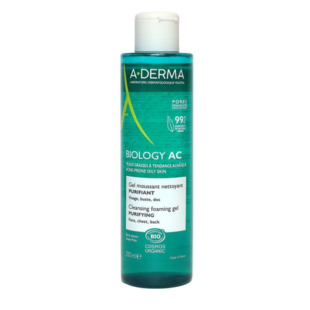 A-DERMA BIOLOGY-AC GEL MOUSSANT NETTOYANT 200ML