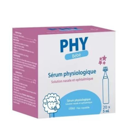 PHY BEBE SÉRUM PHYSIOLOGIQUE 20*5ML