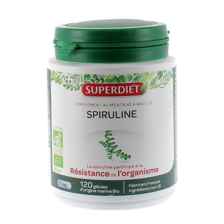 SUPERDIET SPIRULINE BIO 120 GELULES