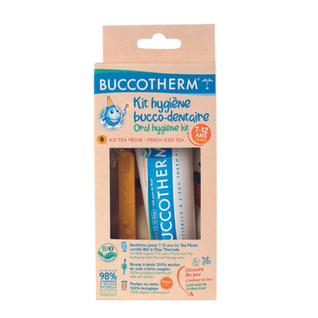 Buccotherm Kit Hygiène Bucco-Dentaire Ice Tea Pêche 7-12 Ans