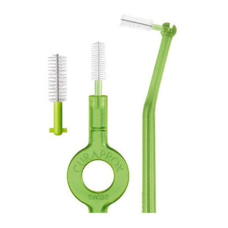 CURAPROX CPS – 11 Prime Start Vert, 5 brossettes interdentaires + 2 manches