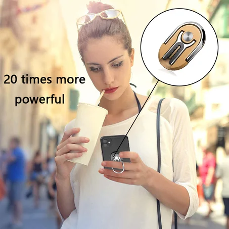 Multipurpose Phone Ring Holder - Finger Stand 360 Degree Rotation