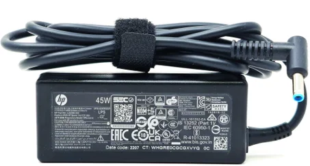 HP Laptop Charger 45W Watt 4.5mm Blue Tip AC Power Adapter - 19.5V 2.31A