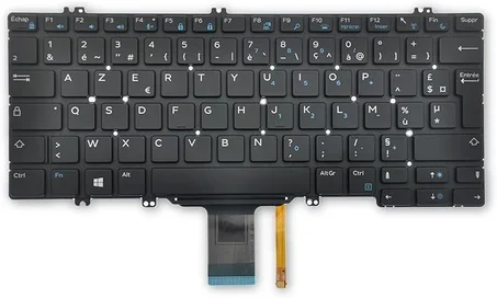 Dell Latitude 5280 5288 5289 7280 7290 7380 7390 French AZERTY Backlit Keyboard