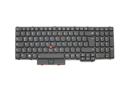 Keyboard DE (german) black/black matte with backlight and mouse-stick original suitable for Lenovo ThinkPad P51