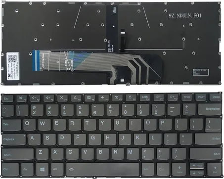 Clavier Lenovo ThinkBook 14-IML ThinkBook 14-IIL US gris foncé avec rétroéclairé neuf with backlite