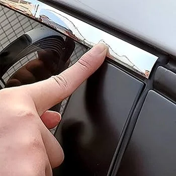 🛒 منتج أشرطة الكروم الفضية للسيارة (Tiktok)