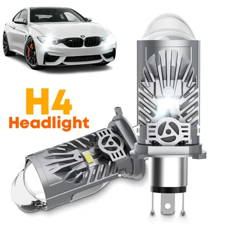 💡 حوّل قيادتك الليلية إلى رؤية أوضح مع مصابيح LED Projector H4! 🚗✨