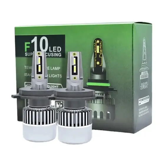 طقم لمبات LED H4 F10 كانباص 6500K