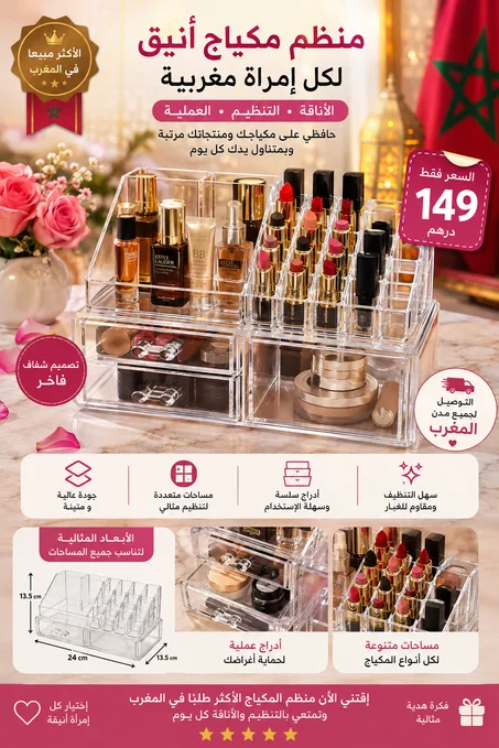 منظم المكياج الأكثر مبيعا في المغرب