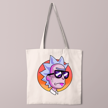 Tote bags of Rick