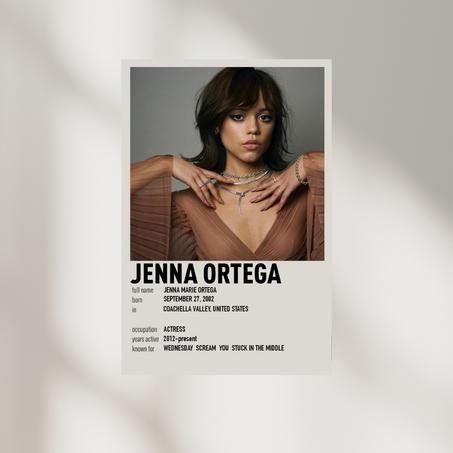 Poster Jenna Ortega " Biography"