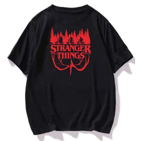 T-shirt Stranger Things  Red Art Logo