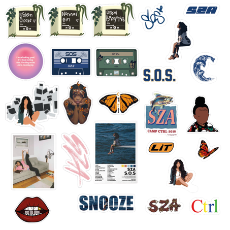 26 stickers SZA Pack 1