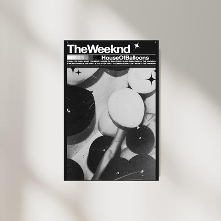 Poster The Weeknd " HouseOfBalloons"