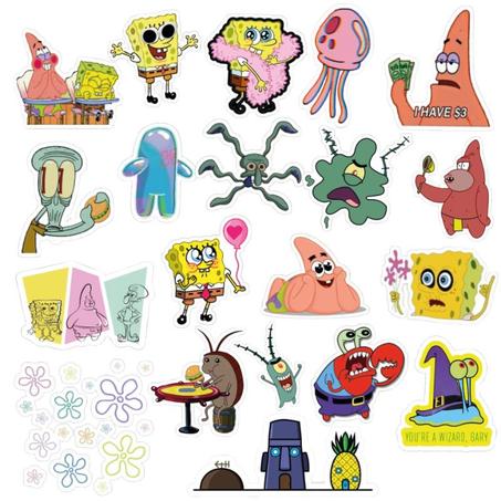 20 Stickers Sponge Bob Pack 3