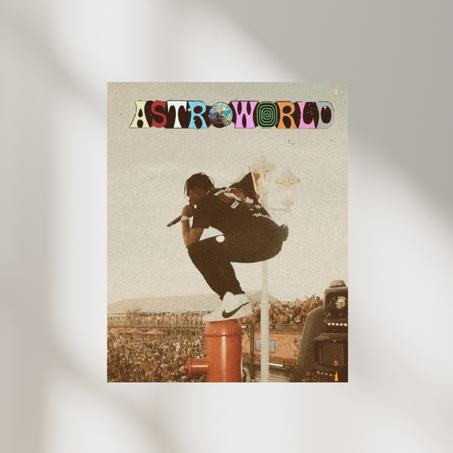 Poster Travis Scott " Astroworld "