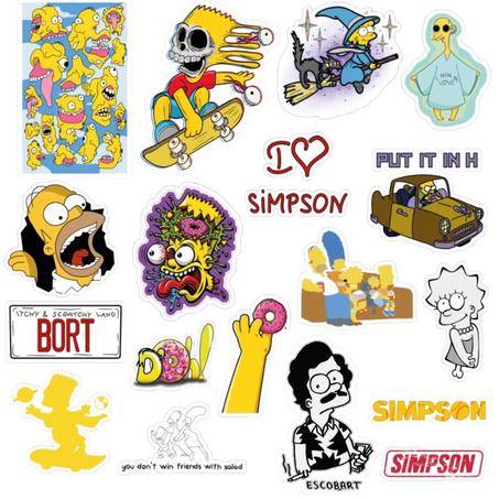 18 Stickers Simpson Pack 2