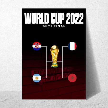 Poster World Cup 2022 " Semi Final"