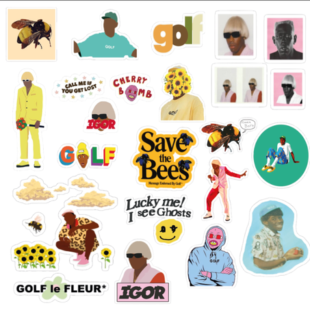 20 stickers Tyler the creator Pack 1