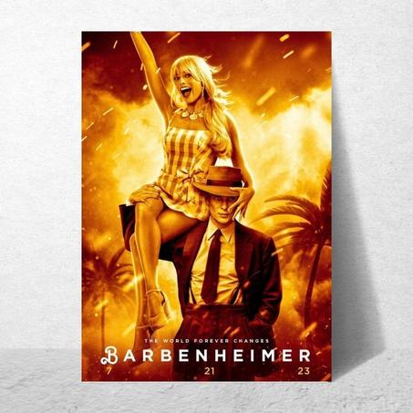 Poster Barbenheimer 2