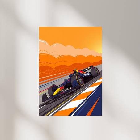 Poster Red Bull F1 Metal
