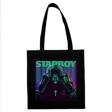 Tote Bags The weeknd " Starboy Green Cover "