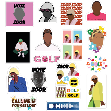 16 stickers Tyler the creator Pack 3